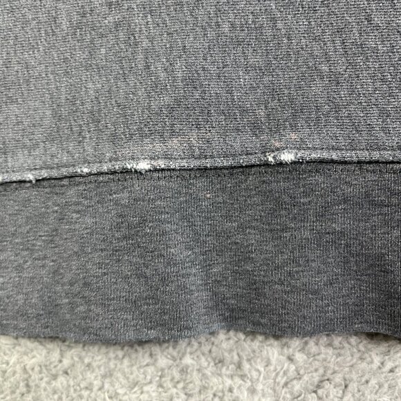Vintage Old Navy Sweatshirt Mens XL Gray Spellout Heavy Well Worn 90s Y2K - Picture 6 of 16